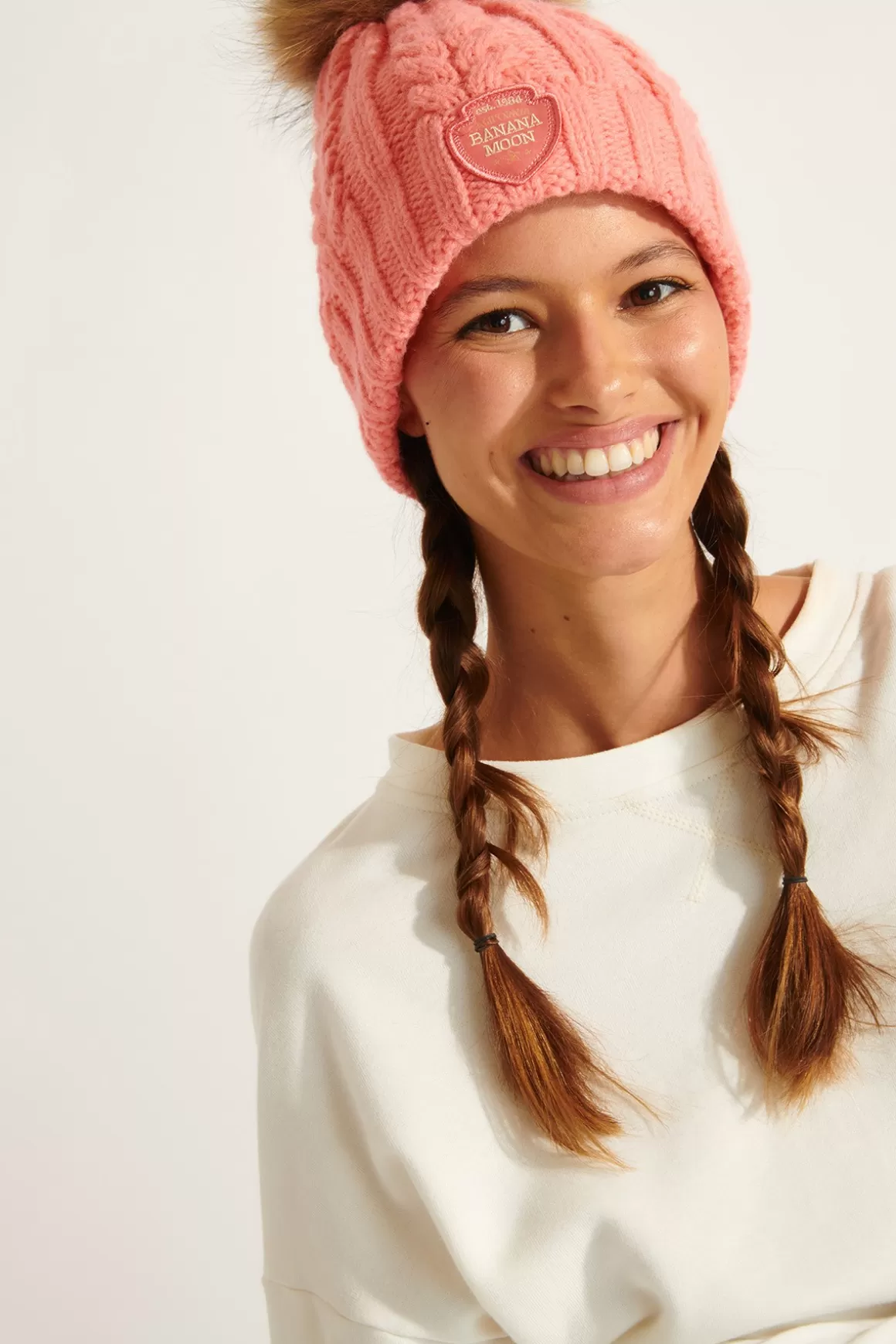 Bonnets & Chapeaux-Banana Moon Bonnet DOTTO LEMONWOOD Rose