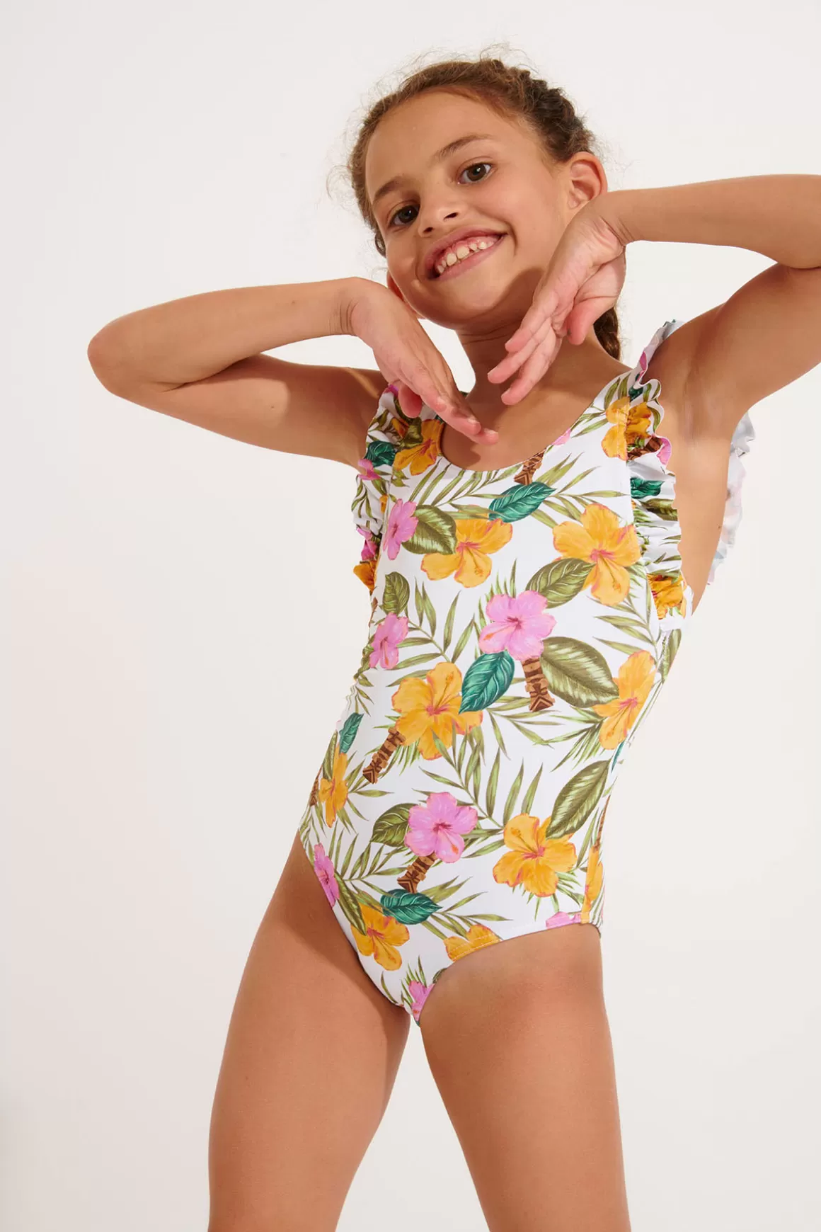 Mère & Fille | Fillette Et Garçon-Banana Moon MAILLOT 1 PIECE M TUNES TORTUGA Blanc