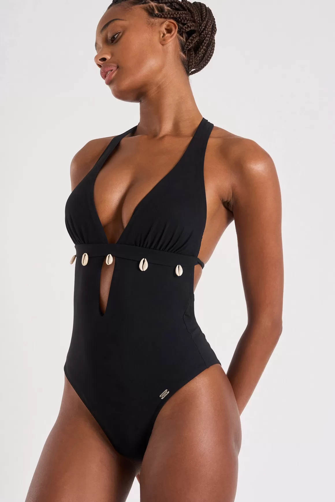 Maillot 1 Pièce-Banana Moon MAILLOT 1 PIECE SHELLINA BLACK Noir