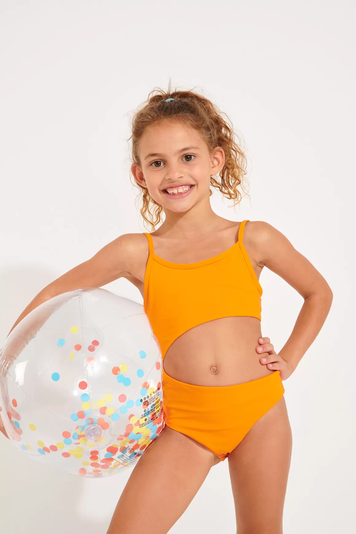 Fillette Et Garçon-Banana Moon MAILLOT 1 PIECE M ZIGZAG SPRING Orange