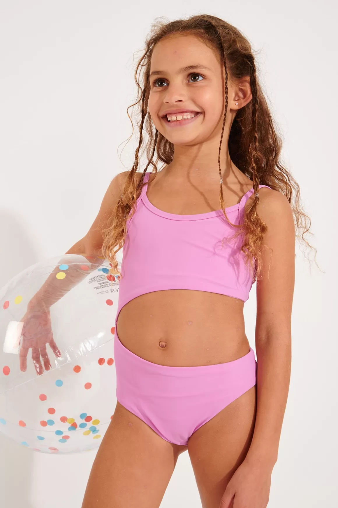 Fillette Et Garçon-Banana Moon MAILLOT 1 PIECE M ZIGZAG SPRING Rose