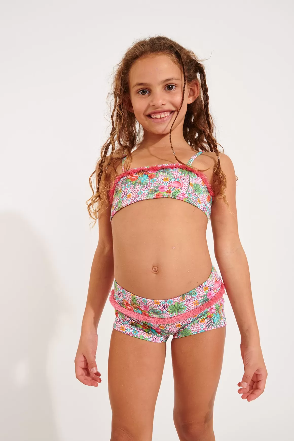 Fillette Et Garçon-Banana Moon MAILLOT 2 PIECES M LULLU FLAMINGO Rose