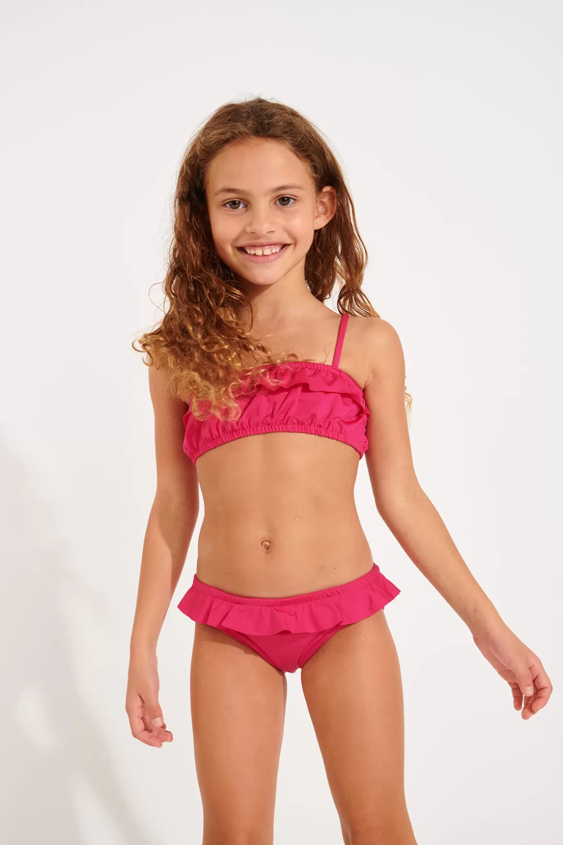 Fillette Et Garçon-Banana Moon MAILLOT 2 PIECES M TATI AZALEA Rose