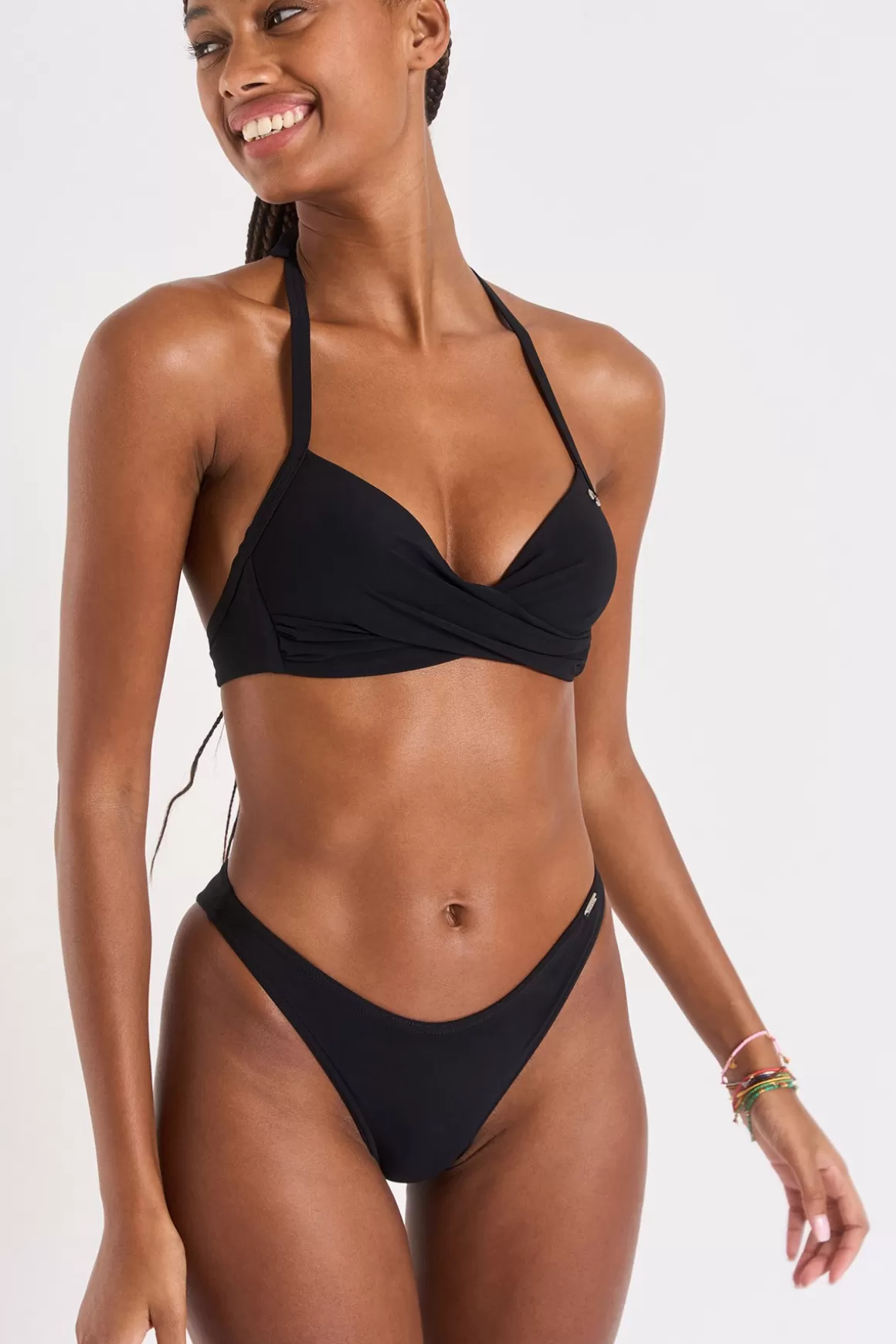 Classique | Échancré-Banana Moon maillot de bain 2 pièces EYRO & PAEA BLACK Noir