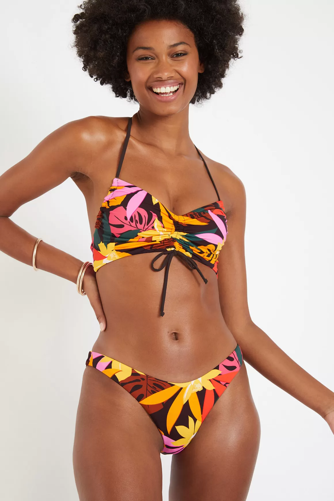 Brassière | Triangle-Banana Moon Maillot de bain 2 pièces tropical Ezio & Paea Indira Jaune