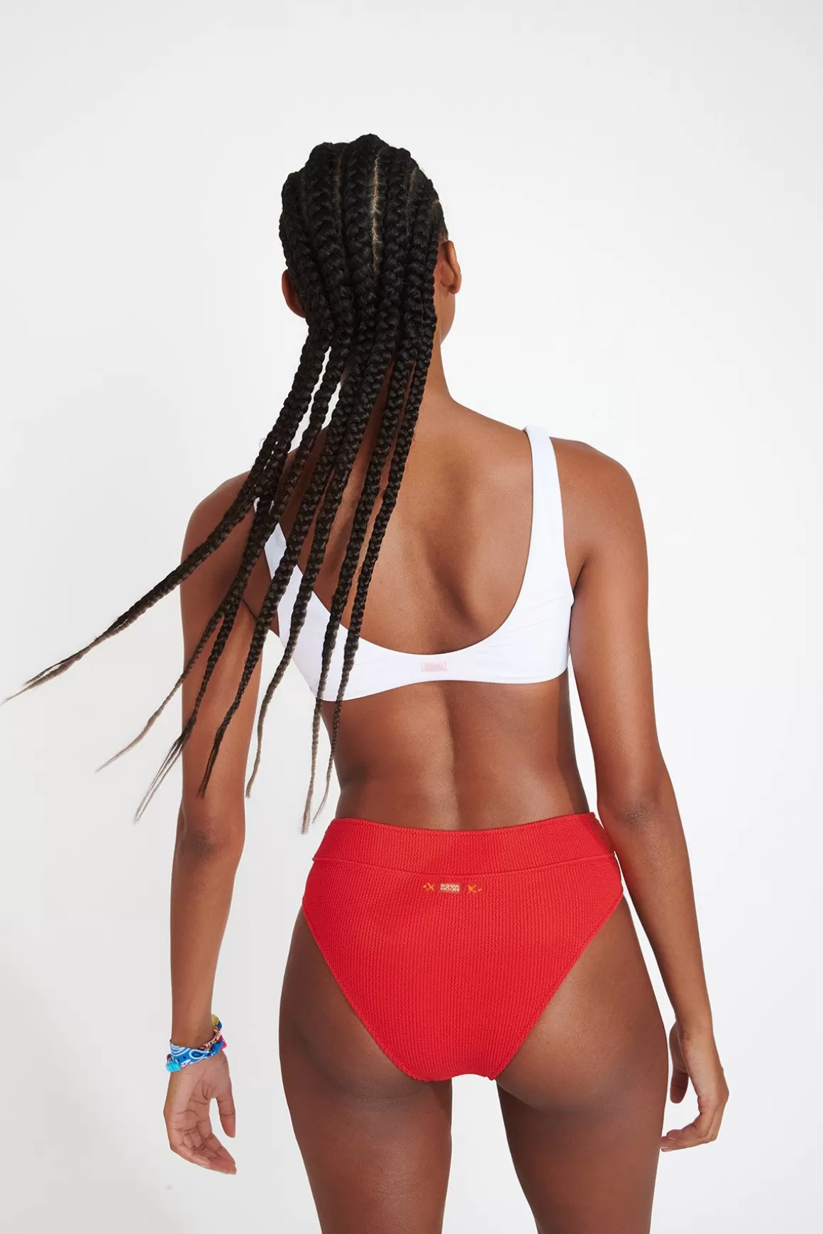 Taille Haute | Brassière-Banana Moon Maillot de bain NOUO COLORMOON & MANHA SCRUNCHY Blanc