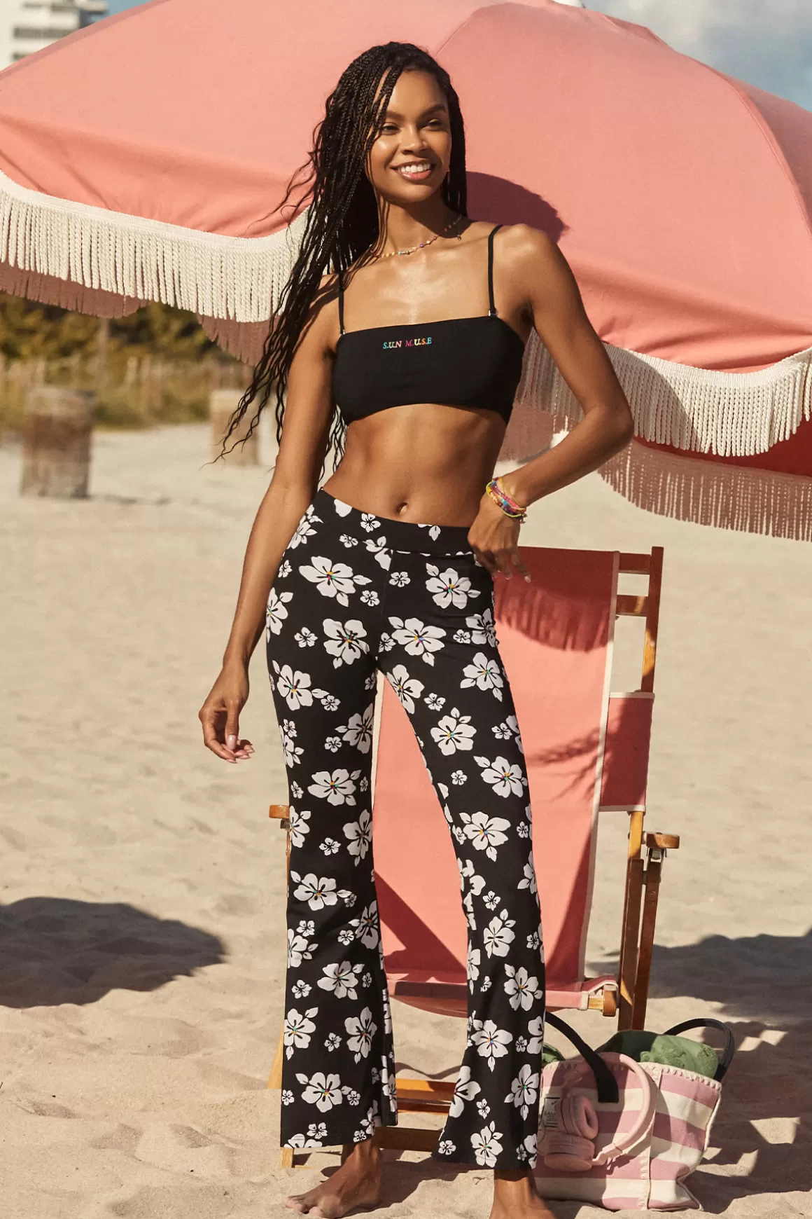 Pantalons | Shorts & Pantalons-Banana Moon PANTALON BEACHWEAR NOELO SUNMUSE Noir