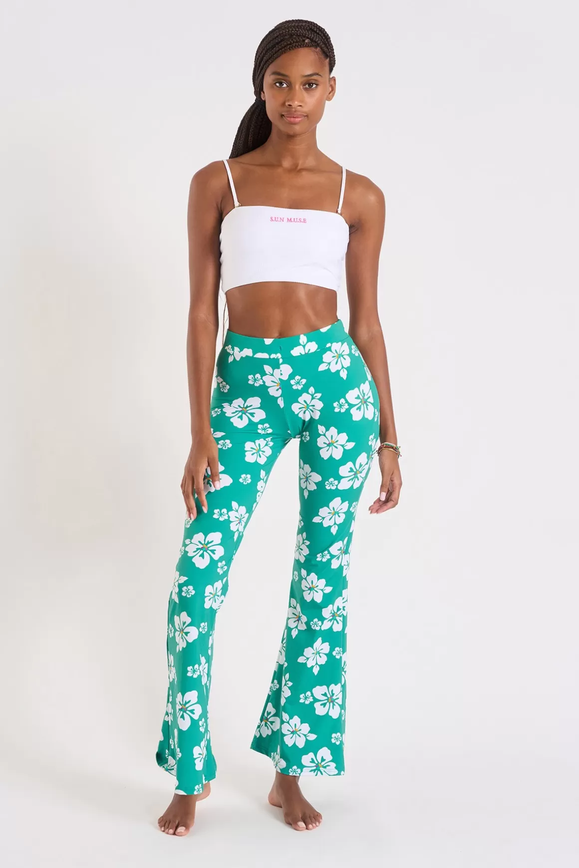 Pantalons | Shorts & Pantalons-Banana Moon PANTALON BEACHWEAR NOELO ISLANDGIRL Vert