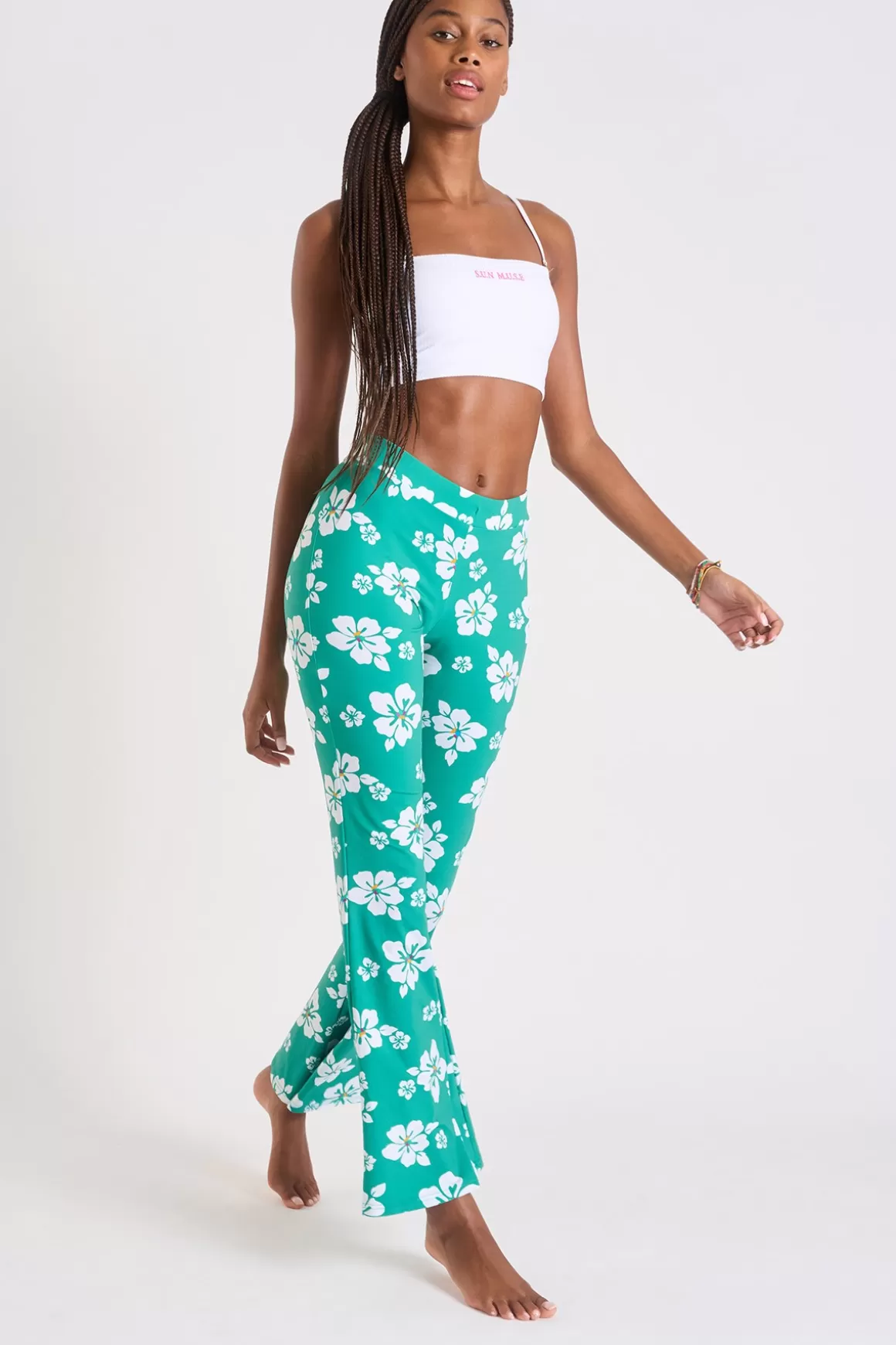 Pantalons | Shorts & Pantalons-Banana Moon PANTALON BEACHWEAR NOELO ISLANDGIRL Vert