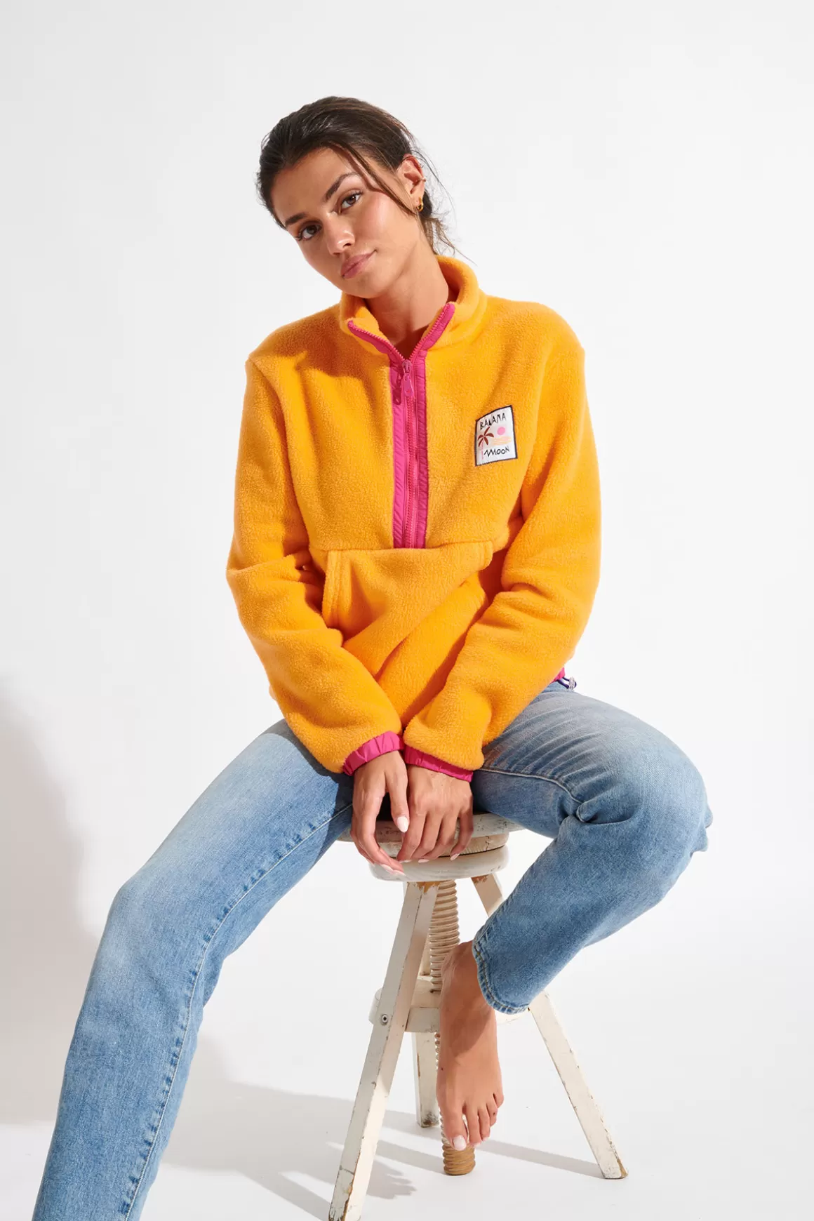 Polaires | Pulls & Sweats-Banana Moon Polaire SNOOKIE BRICHILL Orange