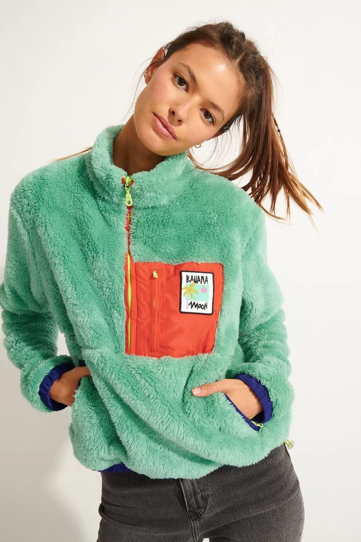 Polaires | Pulls & Sweats-Banana Moon Polaire STOWE TRICOOL Vert