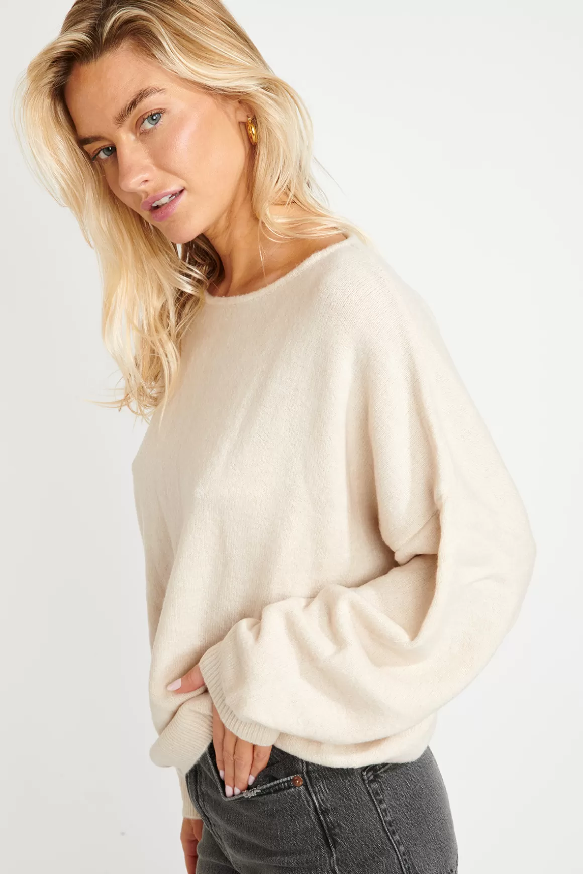 Pulls & Sweats-Banana Moon Pull FLOWN FREELANCE Beige