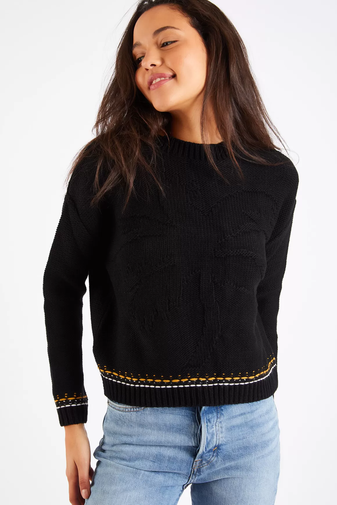 Pulls & Sweats-Banana Moon Pull SKYE KINSEALY Noir