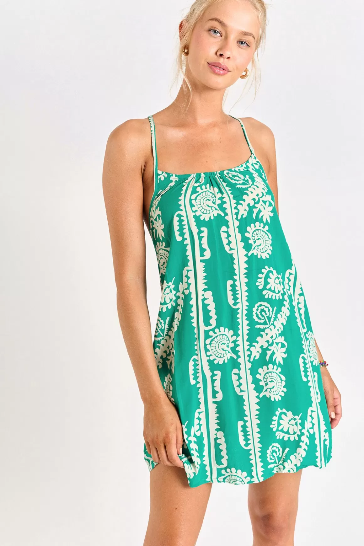 Robes De Plage-Banana Moon Robe HEIVA SARONG Vert