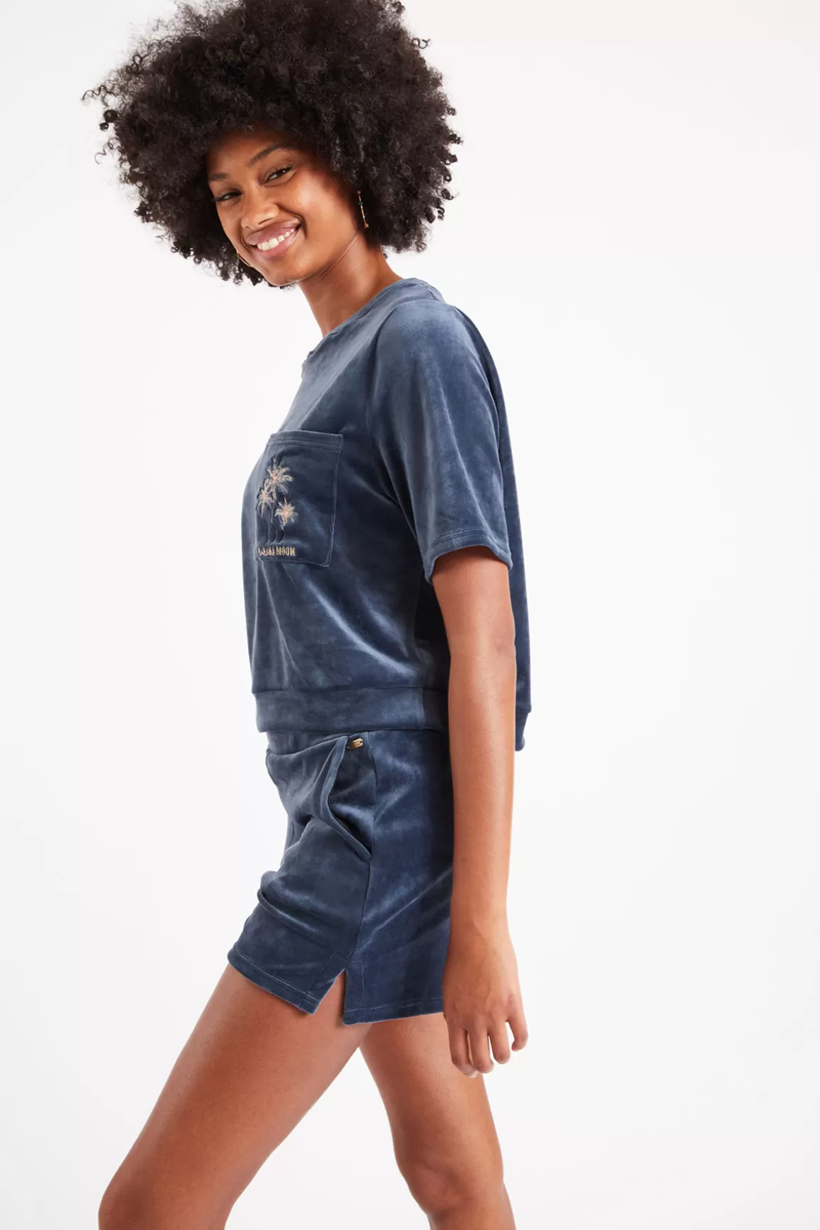 Loungewear | Shorts & Combishorts-Banana Moon SHORT SCOTTY SEALAKE Bleu