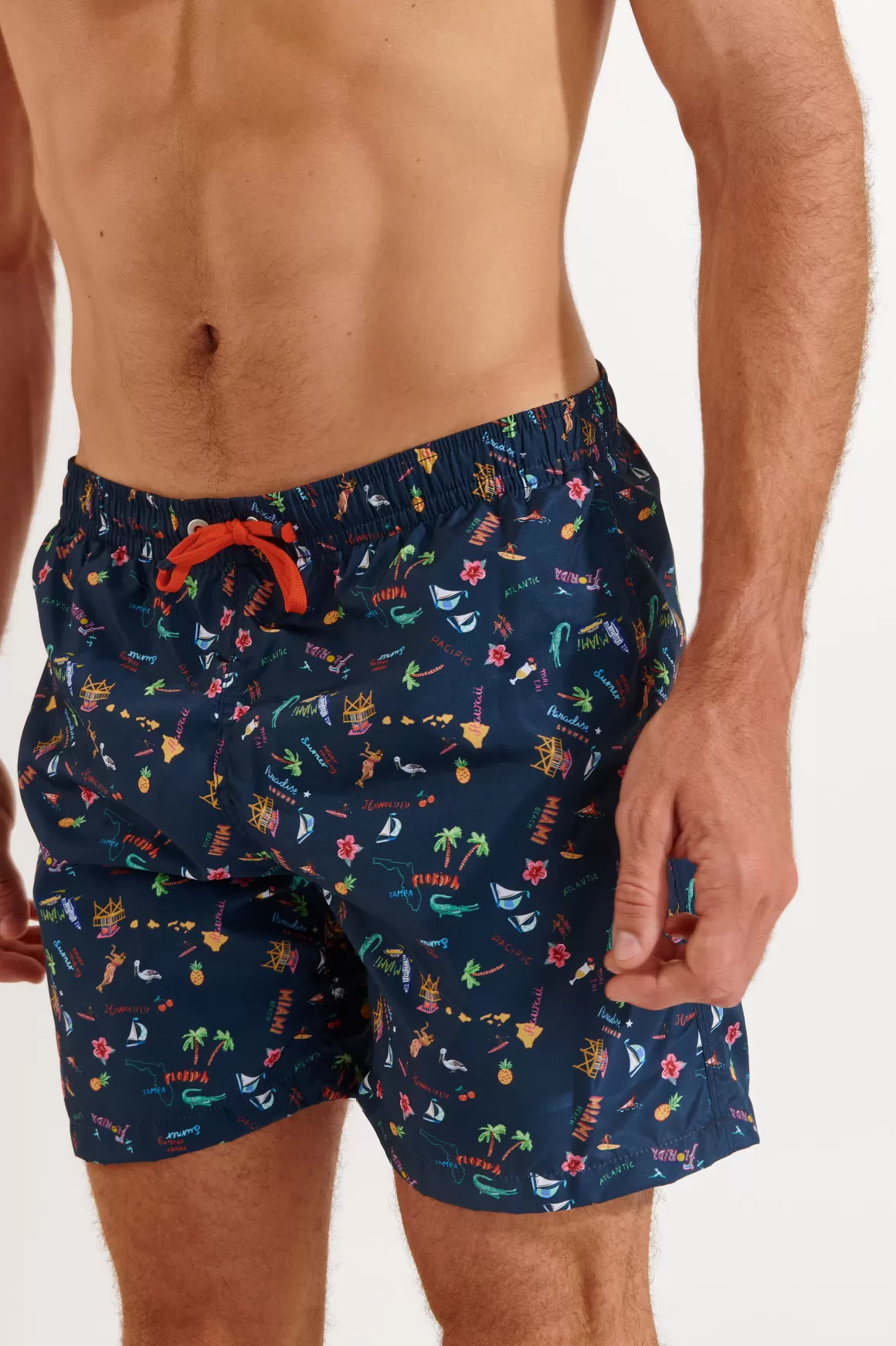 Collection Homme-Banana Moon SHORT DE BAIN HOMME MANLY KURUMBA Bleu