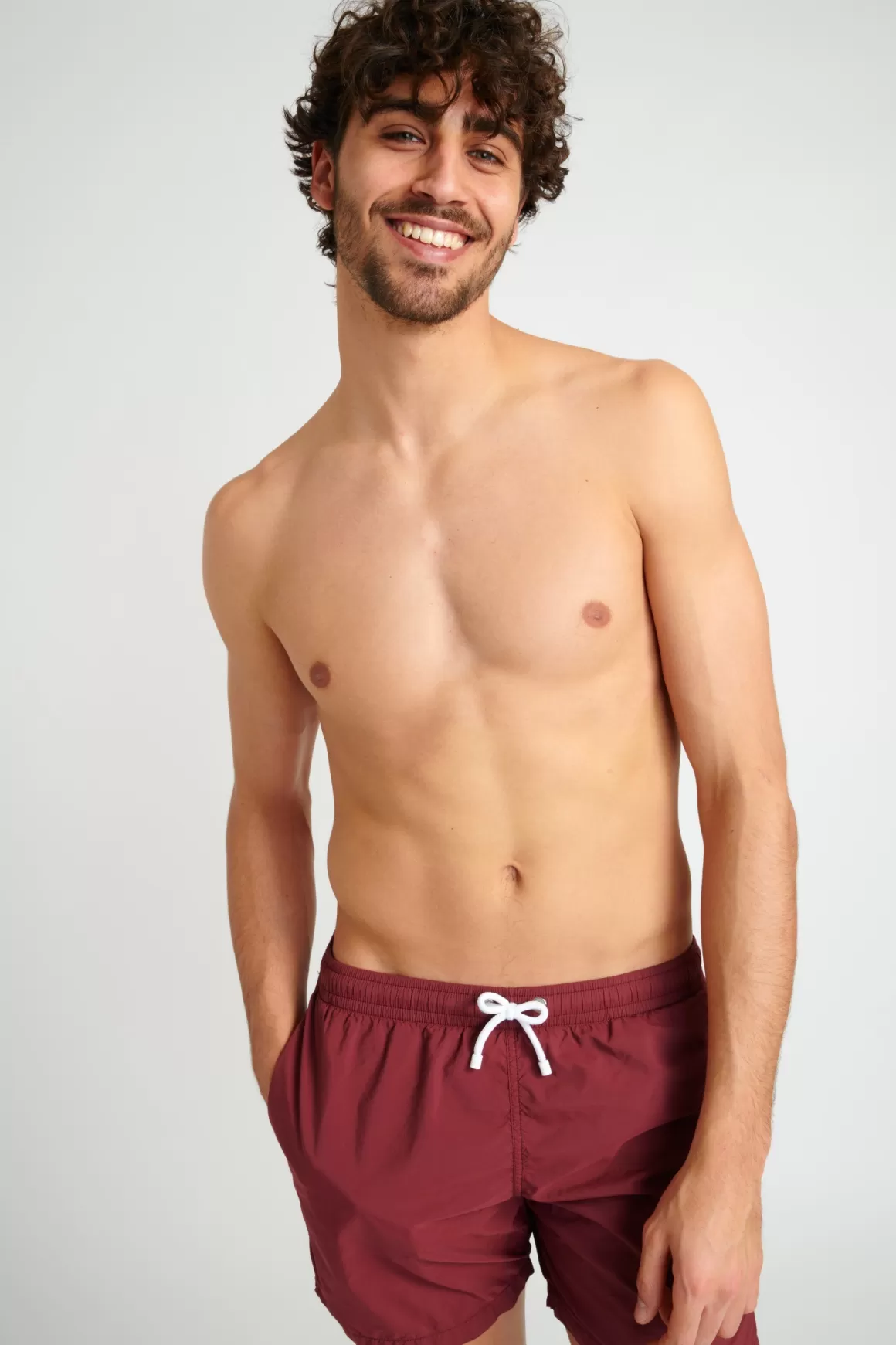 Collection Homme-Banana Moon Short de bain MANLY BASTOU Rouge