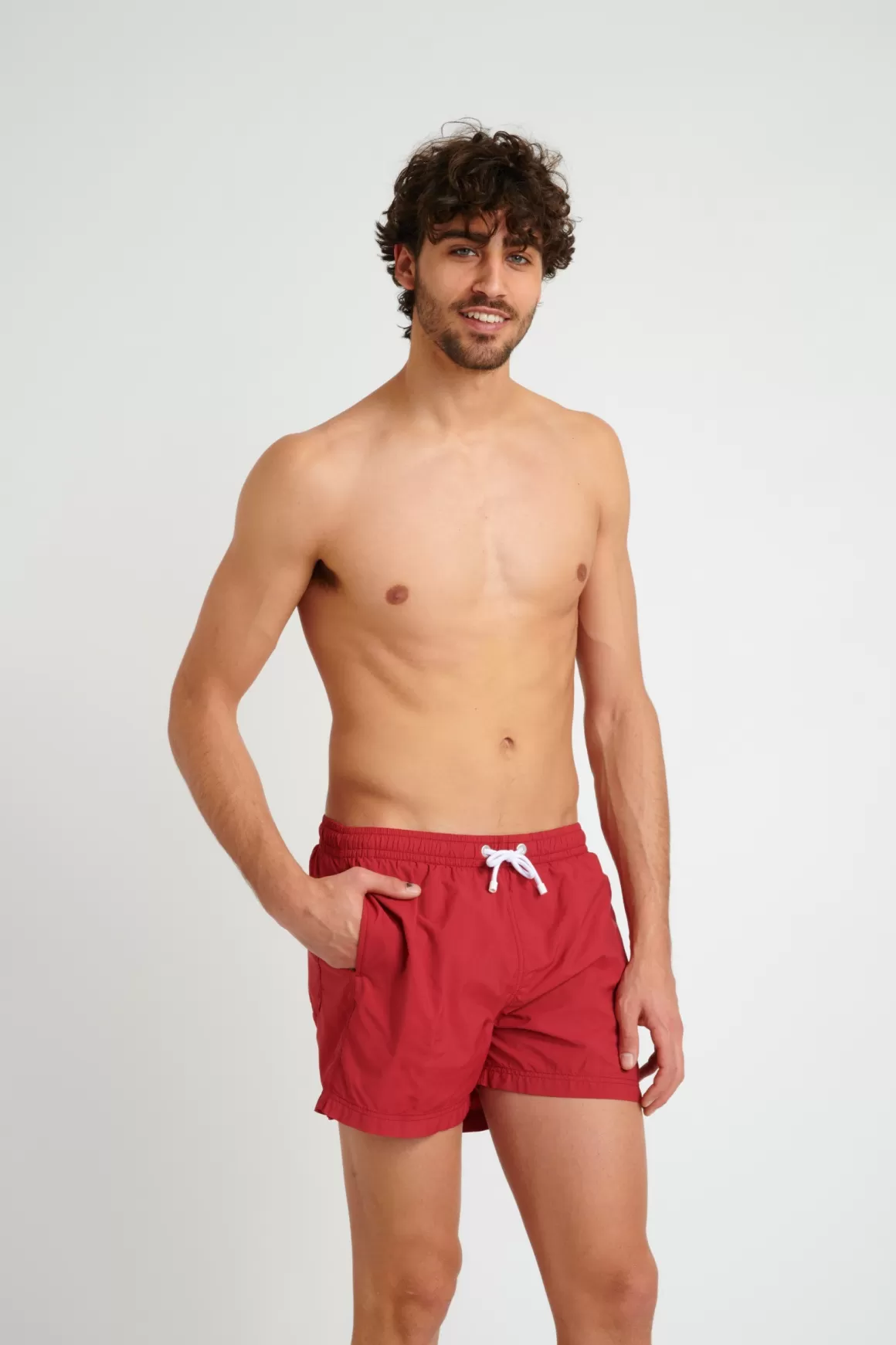 Collection Homme-Banana Moon Short de bain MANLY BASTOU Rouge