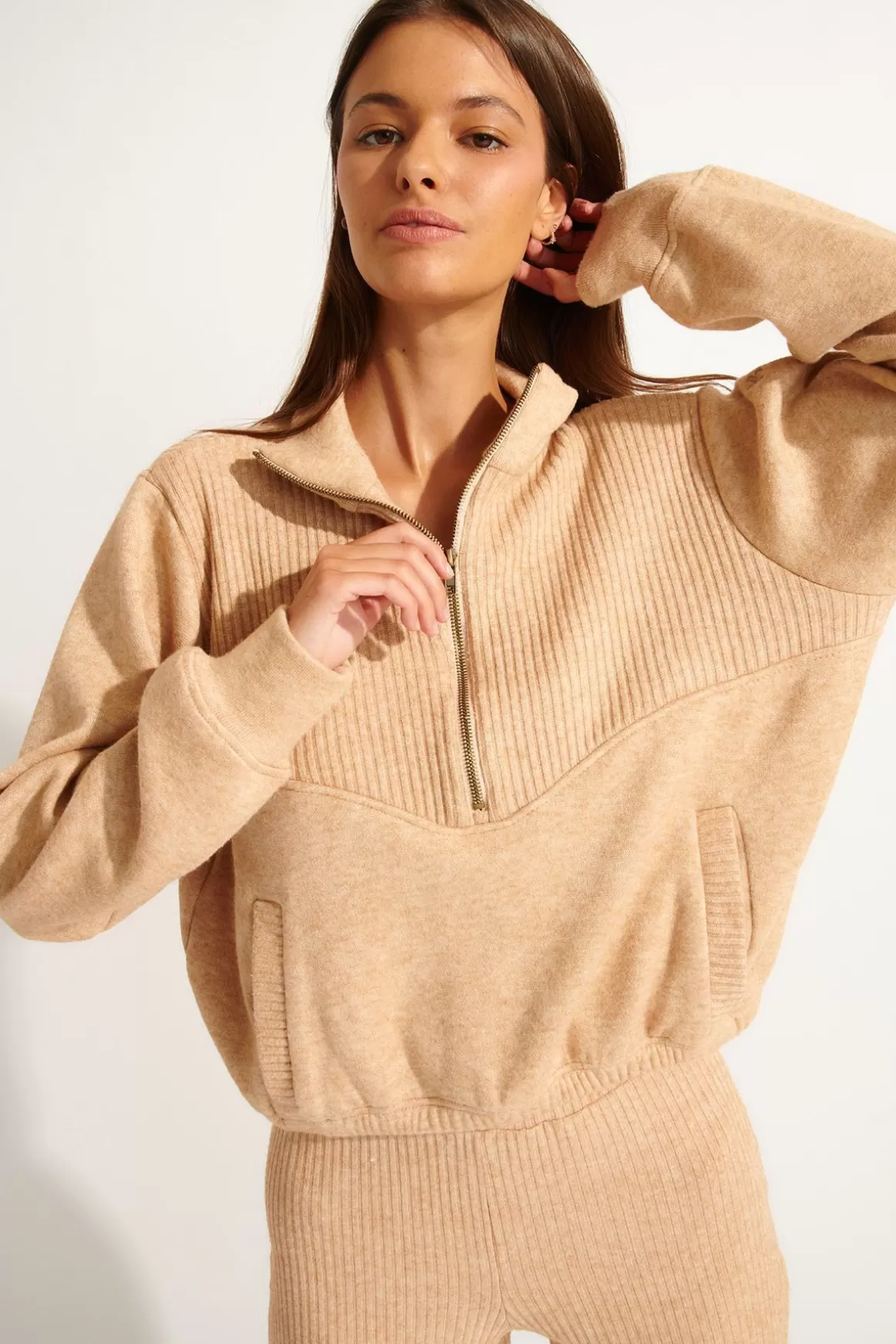 Pulls & Sweats | Sweats & Sweatshirts-Banana Moon Sweatshirt TELLA GINSKY Beige