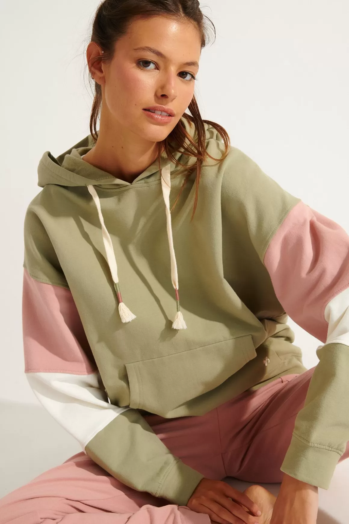 Loungewear | Pulls & Sweats-Banana Moon Sweatshirt HOODAY MODELO Vert