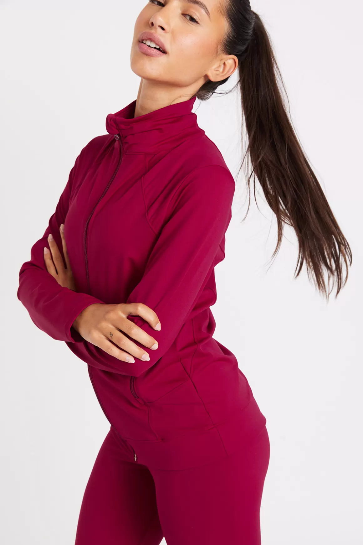 Vestes & Coverups | Vestes-Banana Moon Veste FOCUS WELLNESS Rouge